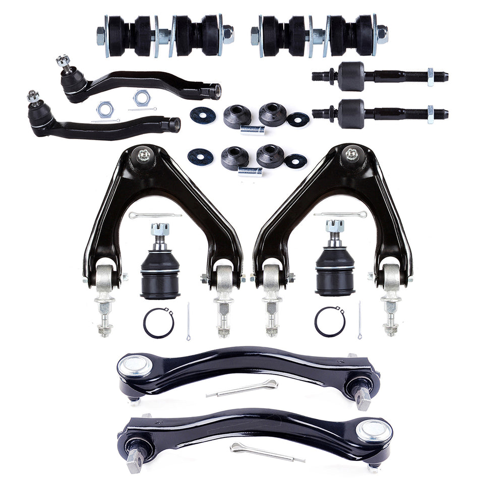 1990-1993 Honda Accord Front Rear Control Arms Tie Rods Ball Joints Sway Bars Kit