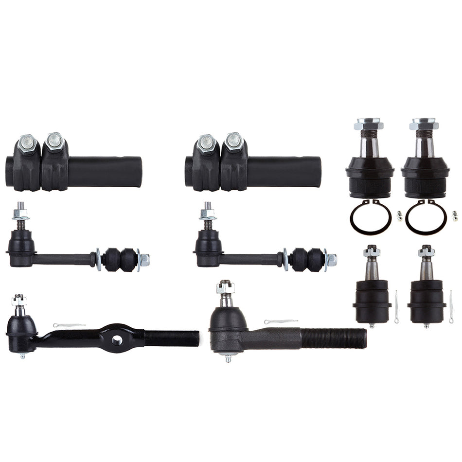 Front Ball Joint Tie Rod End For 94-95 Dodge Ram 1500 Dodge Ram 2500 10 Pcs