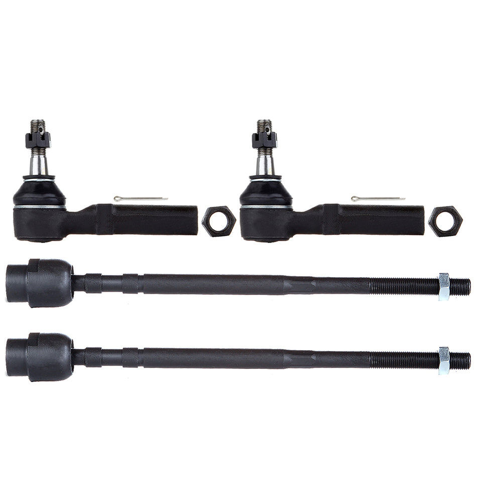 4pcs Front Steering Inner & Outer Tie Rods Kit For 2000-2012 13 Chevrolet Impala