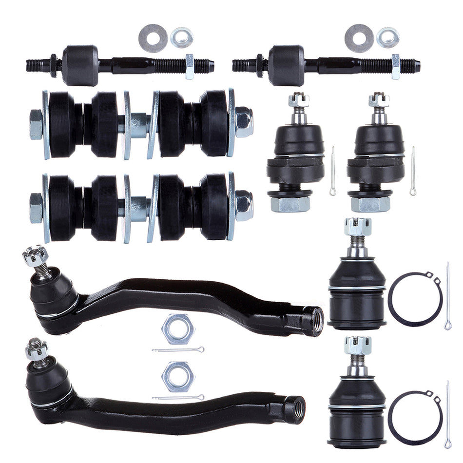 1990-1993 Honda Accord Ball Joint Tie Rod End Sway Bar Links Suspension Kit