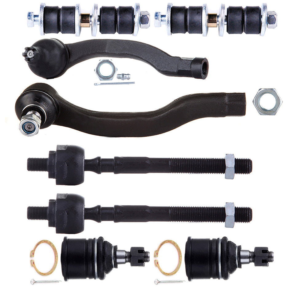 Front Lower Ball Joints Sway Bars Tie Rods Kit For 96-00 Honda Civic