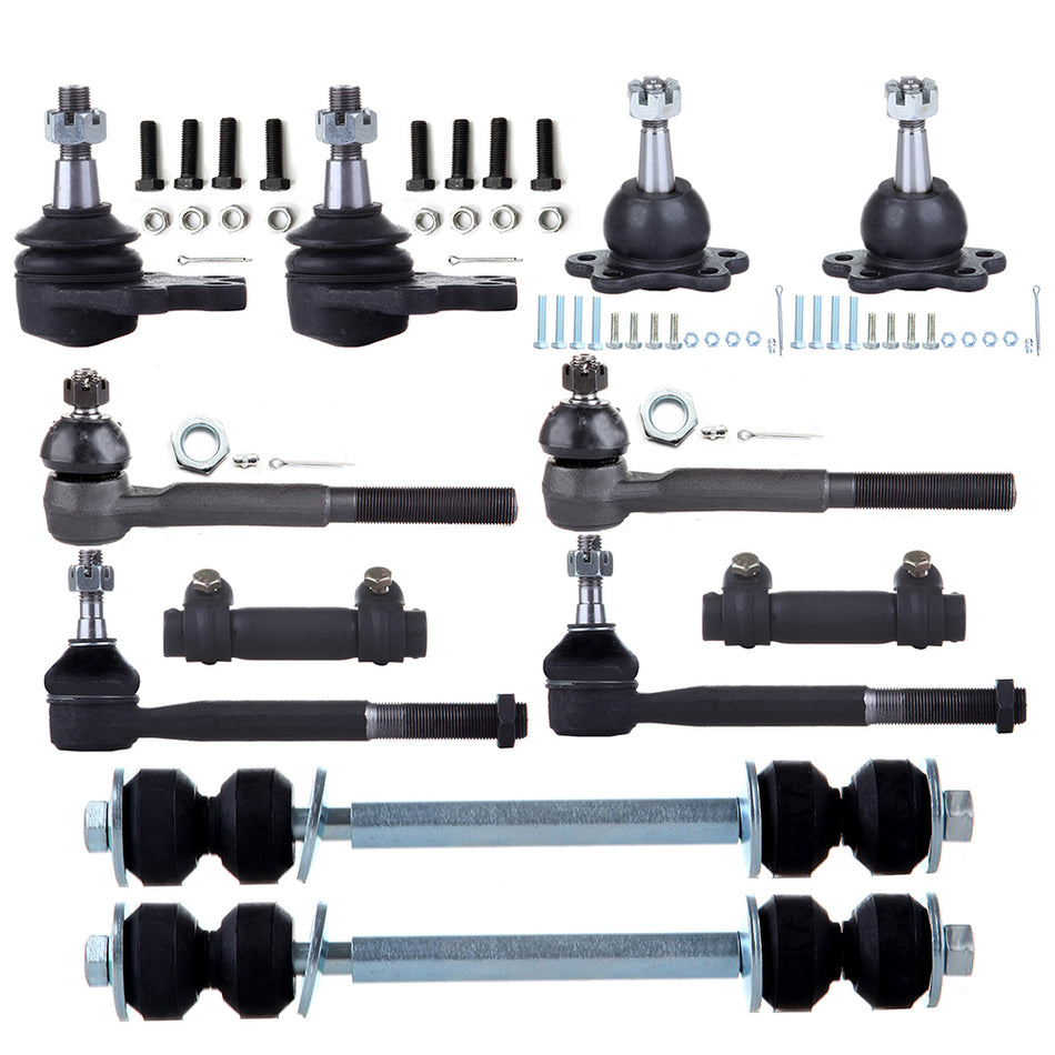 Front Ball Joints Tie Rods Sleeves Kit For 92-94 Chevrolet Blazer 90-94 Chevrolet K1500