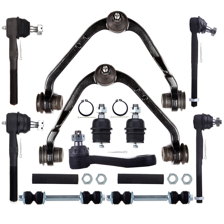 For Ford F-15 F-250 13x Front Upper Control Arms Tie Rods Ball Joints Pitman Arm
