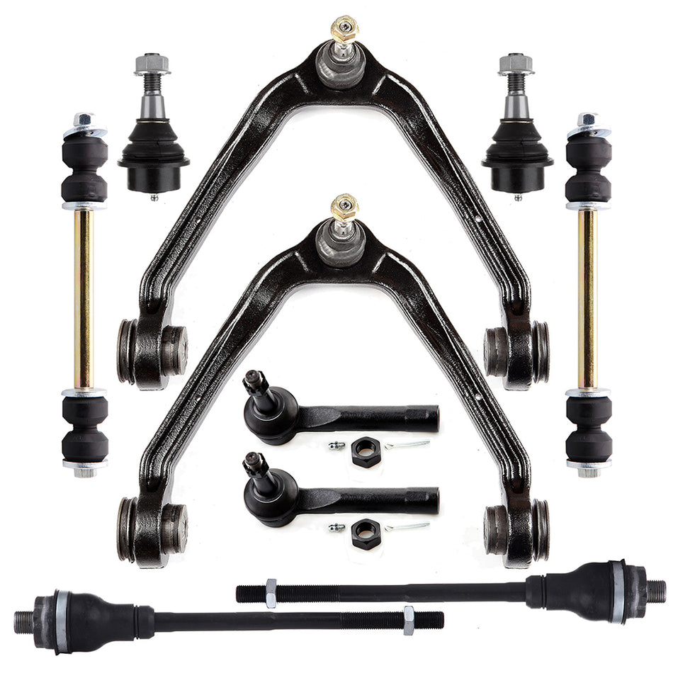Front Control Arm Tie Rods Ball Joint Sway Bar For 02-06 Cadillac Escalade 01-06 GMC Yukon