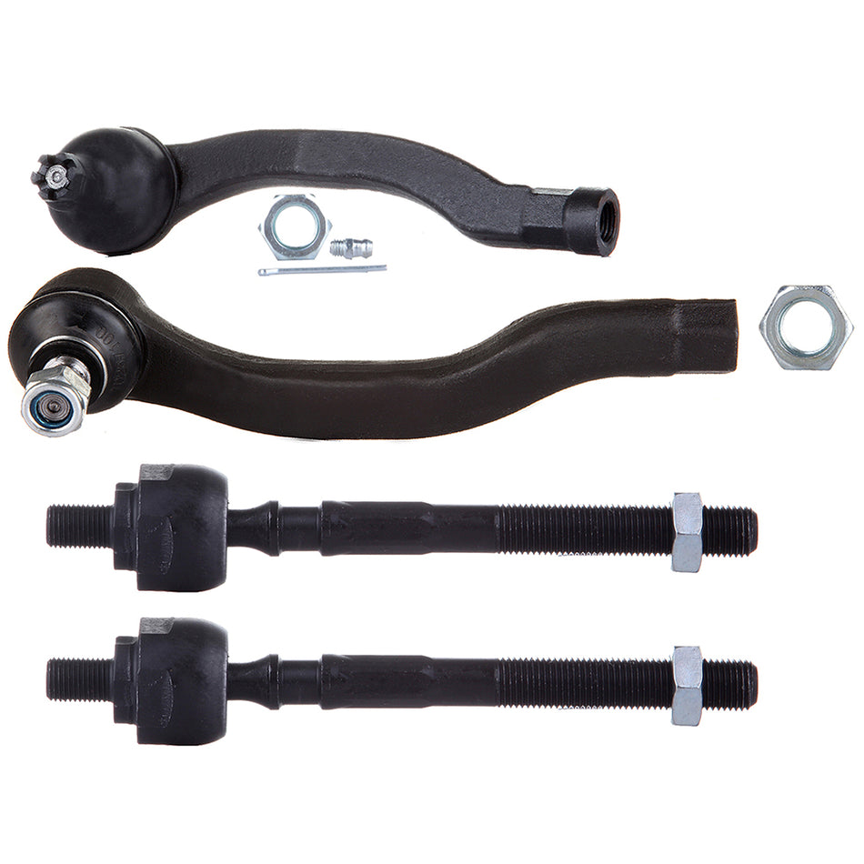 Front Steering Inner Outer Tie Rod End Suspension For 97-00 Acura EL 96-00 Honda Civic