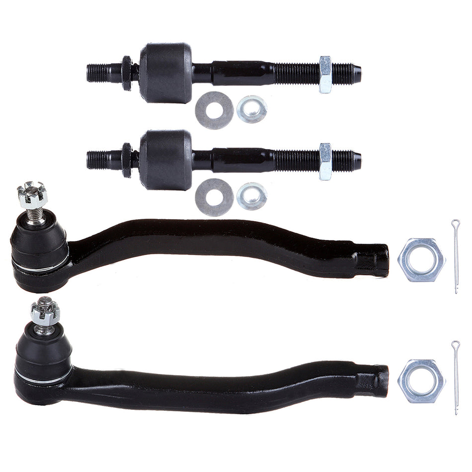 Front Steering Inner & Outer Tie Rod End Suspension For 1990-1993 Honda Accord