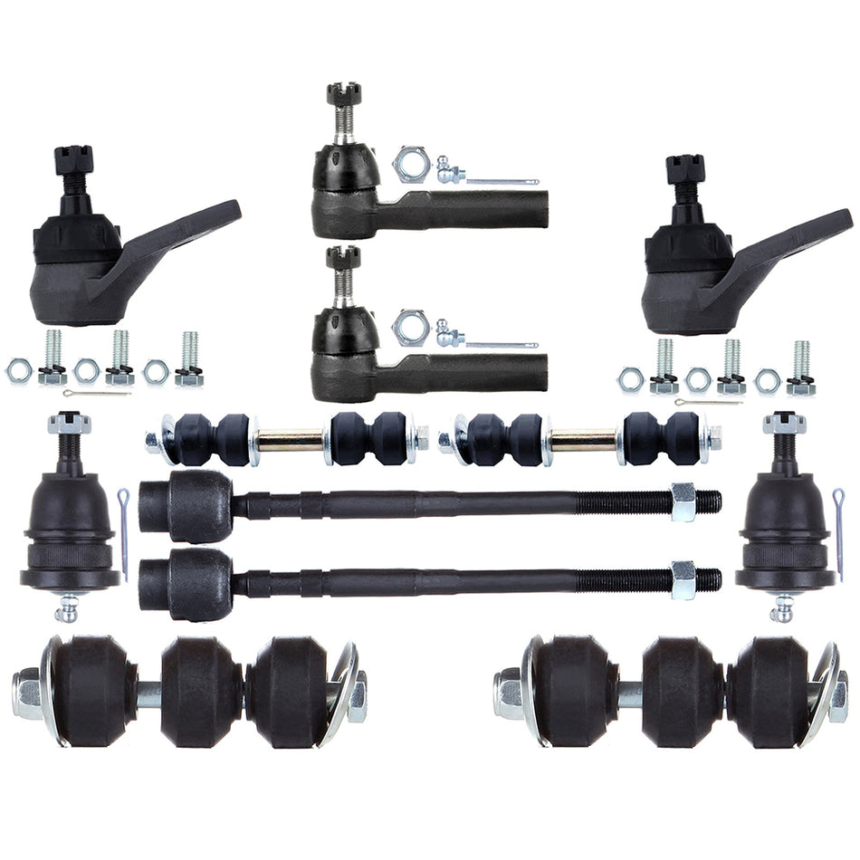 12pcs Front Tie Rod Ends Ball Joints For Buick LeSabre Cadillac Fleetwood