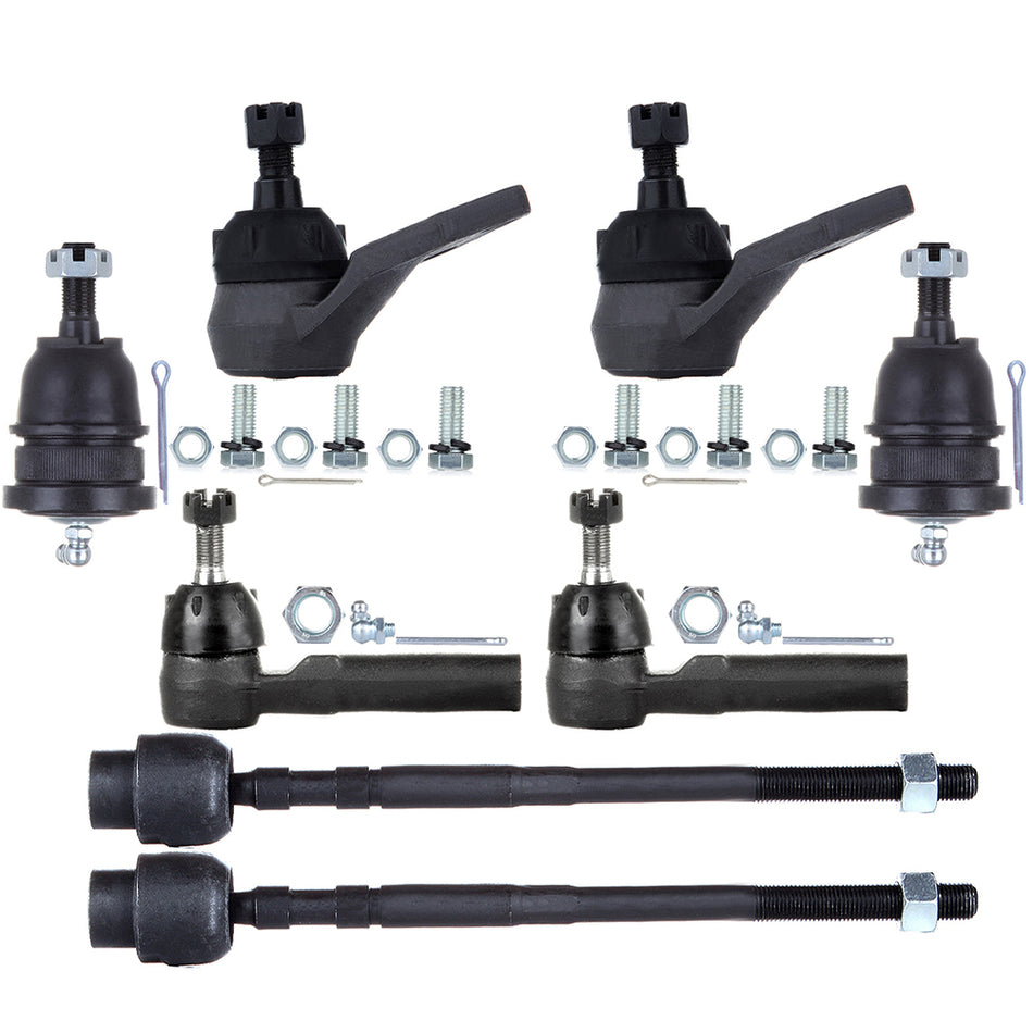 Front Lower Ball Joints Steering Tie Rod End For 85-93 Cadillac DeVille 85-89 Buick Electra