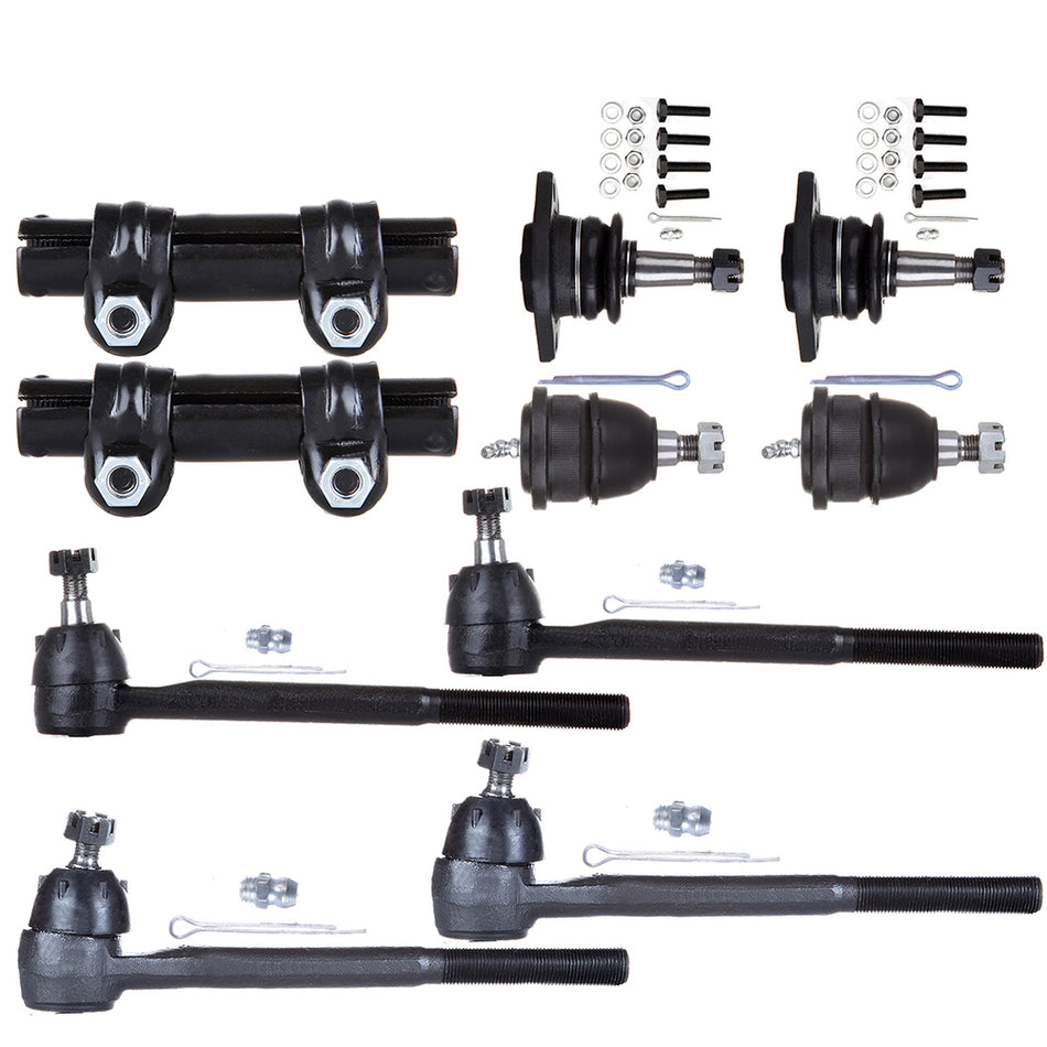 10PCS Front Upper Lower Ball Joints Tie Rods Steering Part For Chevrolet Malibu