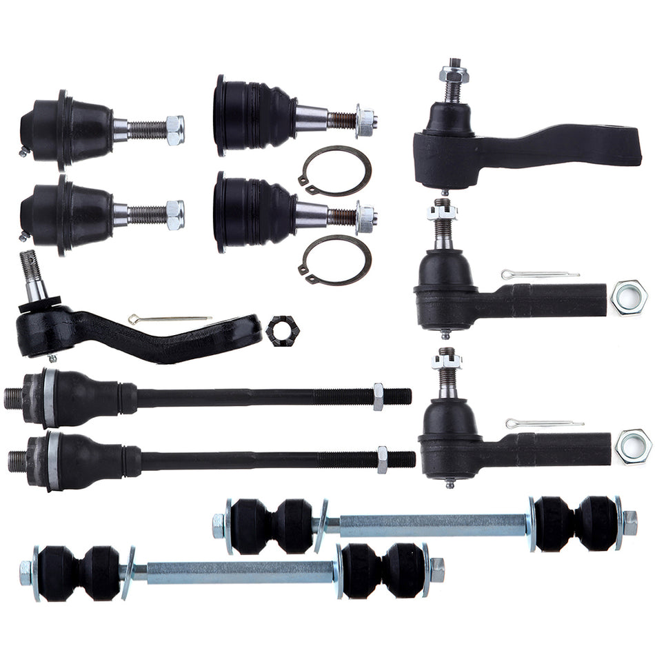 12pc For GMC Sierra 2500 3500 2WD 4WD Complete Front Suspension Pitman Idler Kit