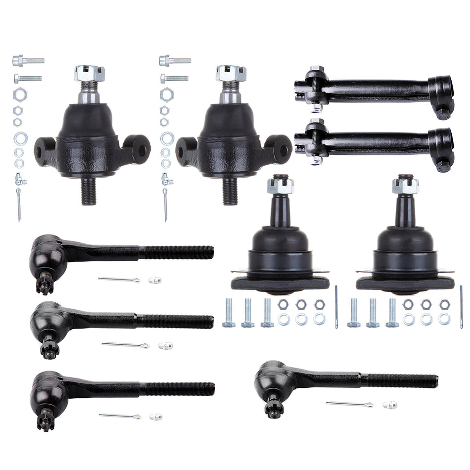 10pcs For 1965-1968 Chevrolet Impala Front Ball Joints Tie Rods Adjusting Sleeve