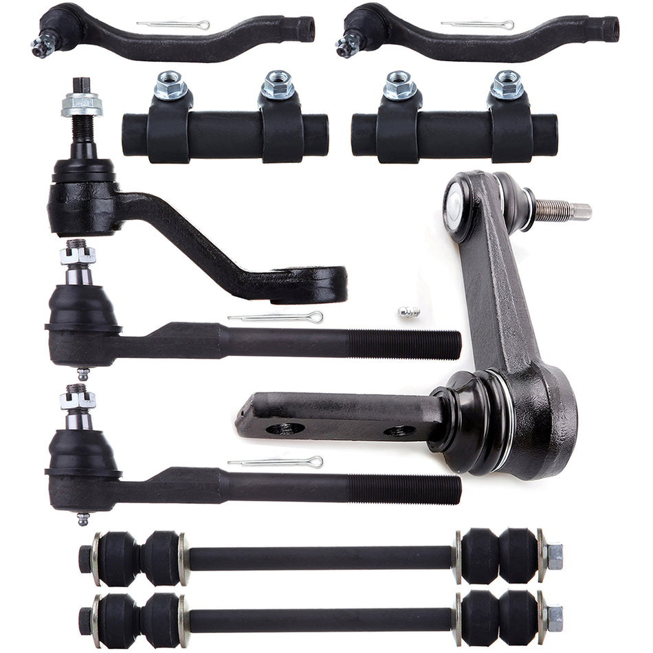 Front Tie Rod Ends Pitman Idler Arm Sway Bars 00-01 Dodge Ram 1500 00-02 Dodge Ram 2500