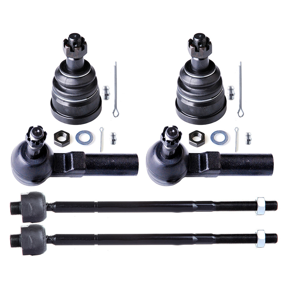 Front Lower Ball Joints Inner Outer Tie Rods For 06-11 Cadillac DTS 00-05 Cadillac DeVille