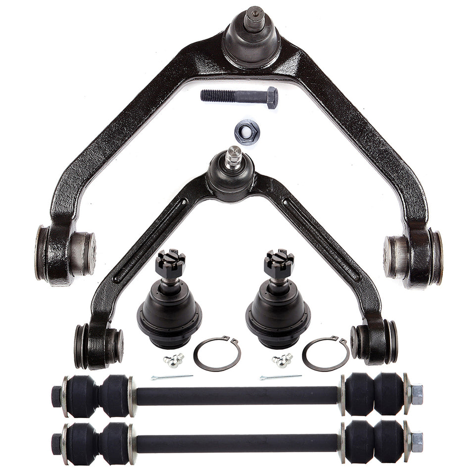 Front Control Arms Ball Joints Sway Bar For 98-11 Ford Ranger 99-01 Mazda B2500 6Pcs