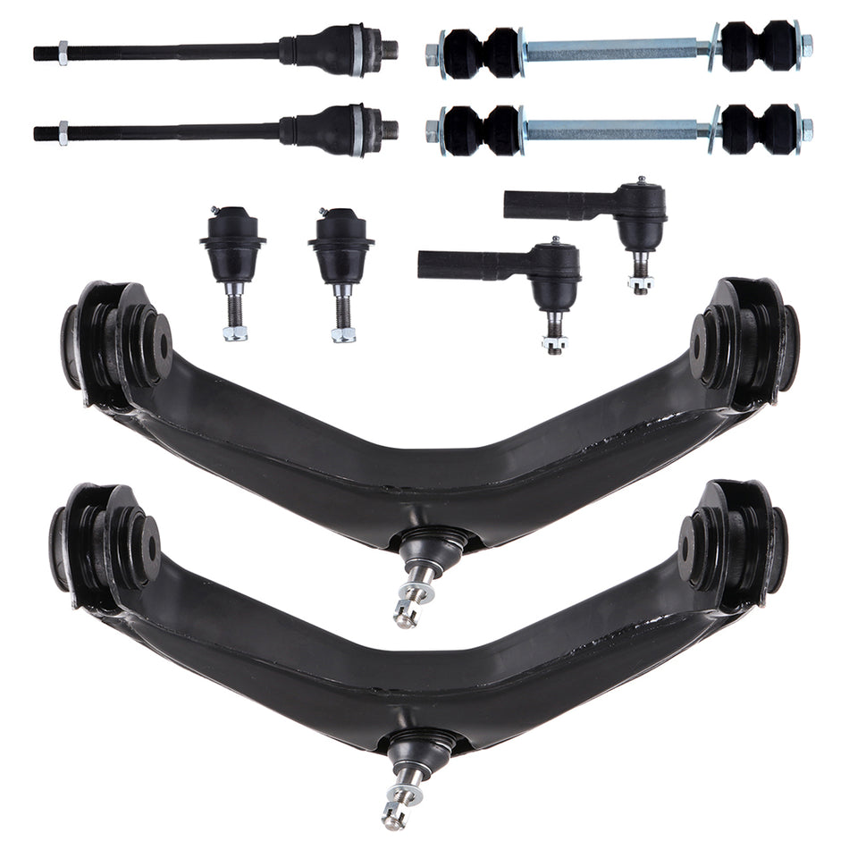 Front Upper Control Arm Kit Tie Rod for Chevrolet GMC Silverado Sierra 2500 HD