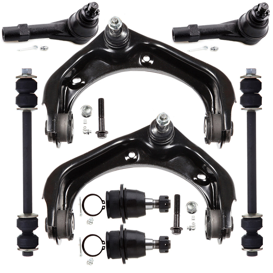 8x For 2006- 2010 Ford Explorer Control Arms Ball Joints Sway Bar Links Tie Rods