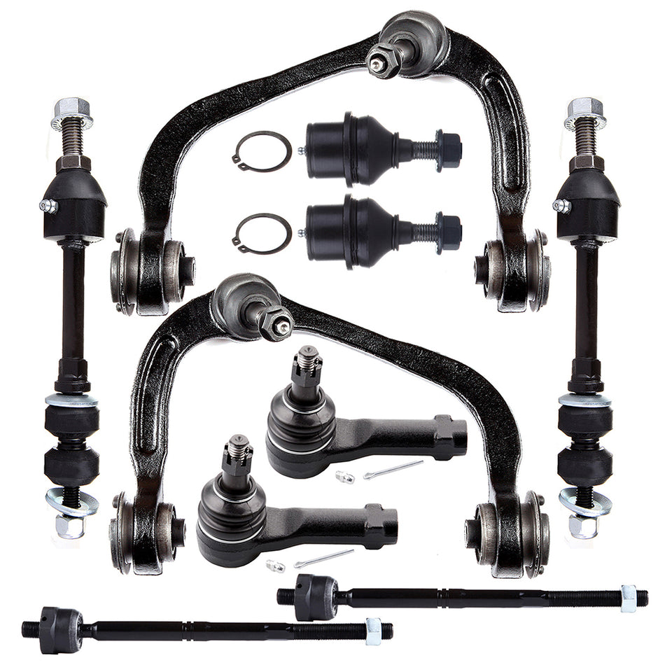 10Pc Tie Rod Ends Suspension Kit For 05-08 Ford F-150 & 06-08 Lincoln Mark LT