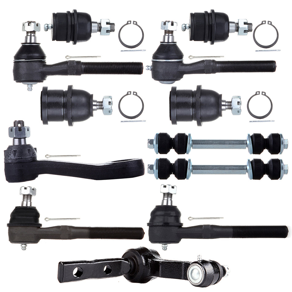 12PC Ball Joint Tie Rod Ends Pitman Idler Arm Set for 1997-2003 Ford F-150 4WD