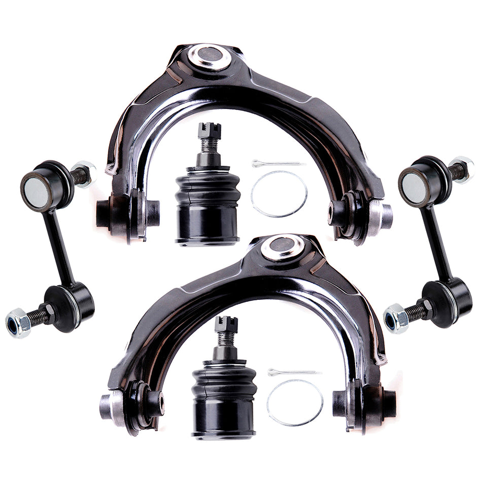 6pcs Front Control Arms Tie Rod Ends For Acura TSX Honda Accord 2008-2014