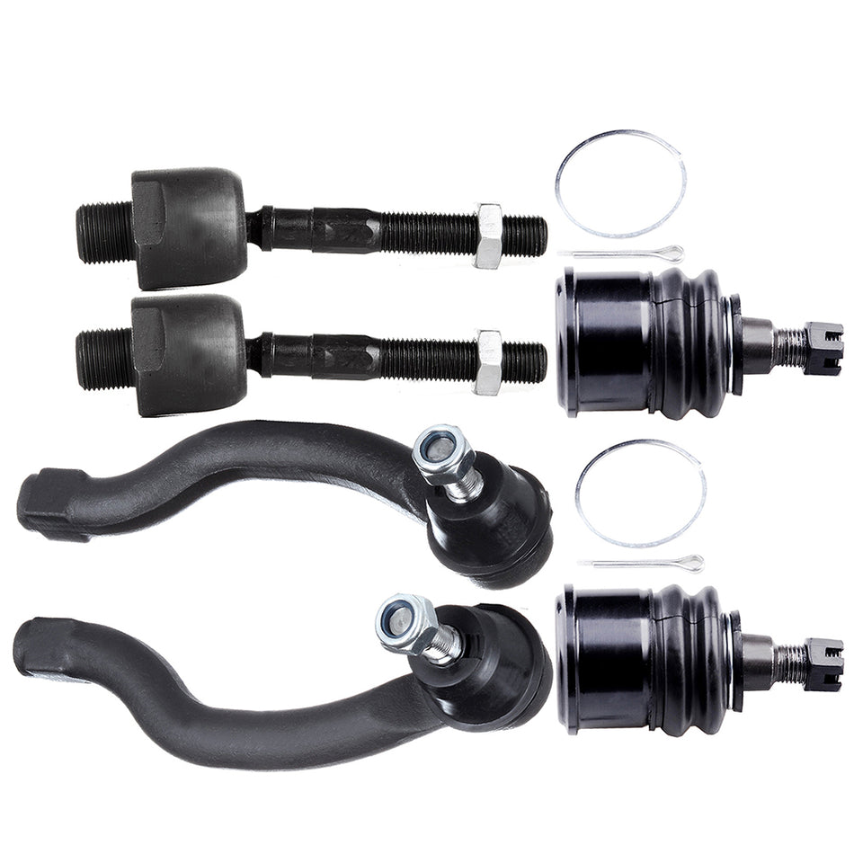 2008-2012 Honda Accord Front Lower Ball Joints Inner Outer Tie Rods
