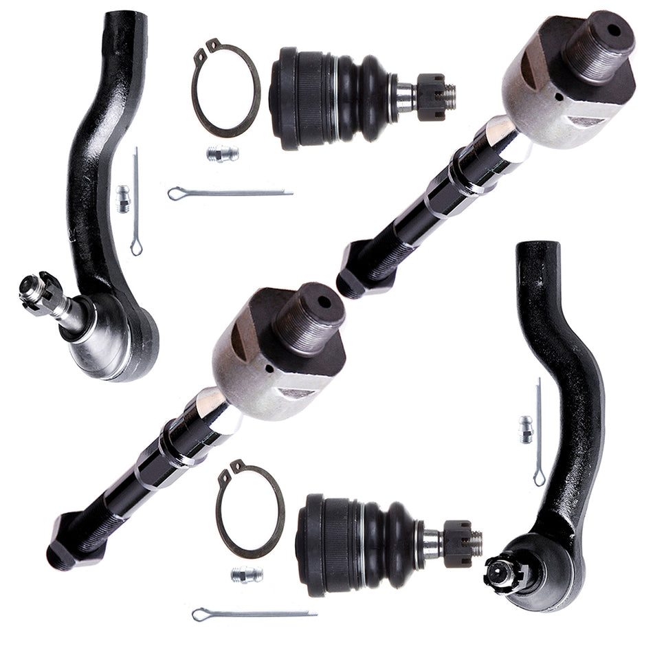 Front Upper Ball Joints Steering Tie Rod End For 2005 06 07-2016 Nissan Frontier