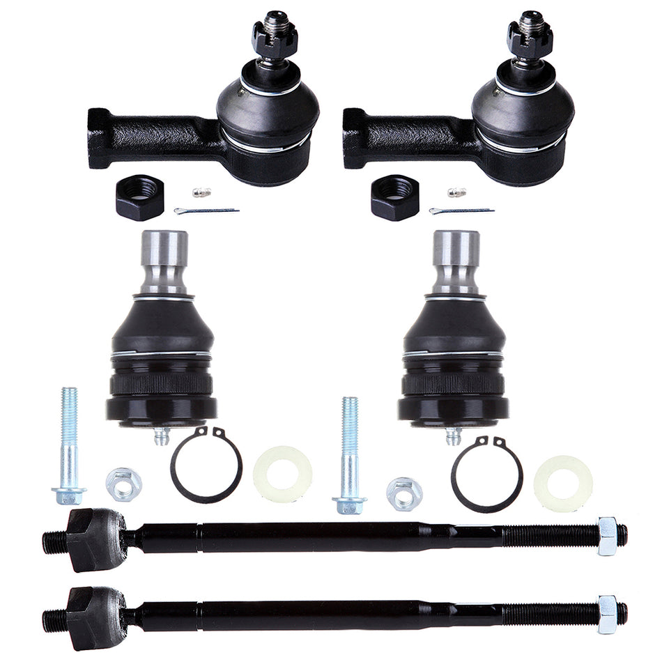 Front Lower Ball Joints Tie Rods Fit 2001-2005 Chrysler Sebring Dodge Stratus 6Pcs