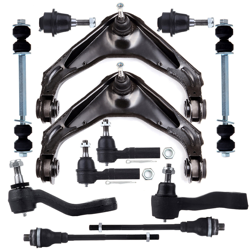 12pcs Front Steering Kit Tie Rod End Fits 2001 2002 2003 2004 GMC Sierra 2500