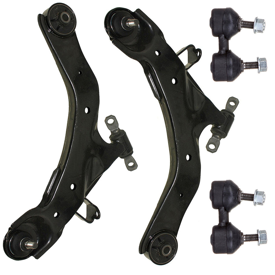 4pcs For 2001-2005 2006 Hyundai Elantra Front Lower Control Arms Sway Bar Links