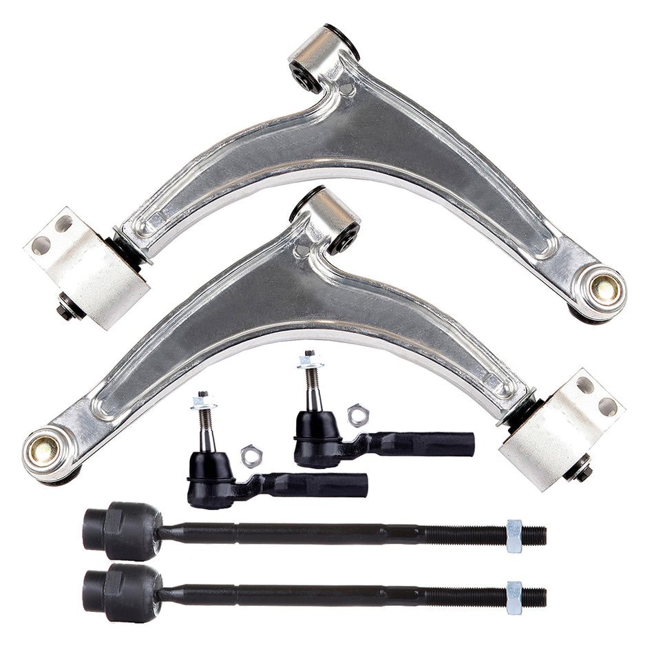 6pcs Front Control Arms Tie Rods Suspenison For 2005-2007 2008 2009 Pontiac G6