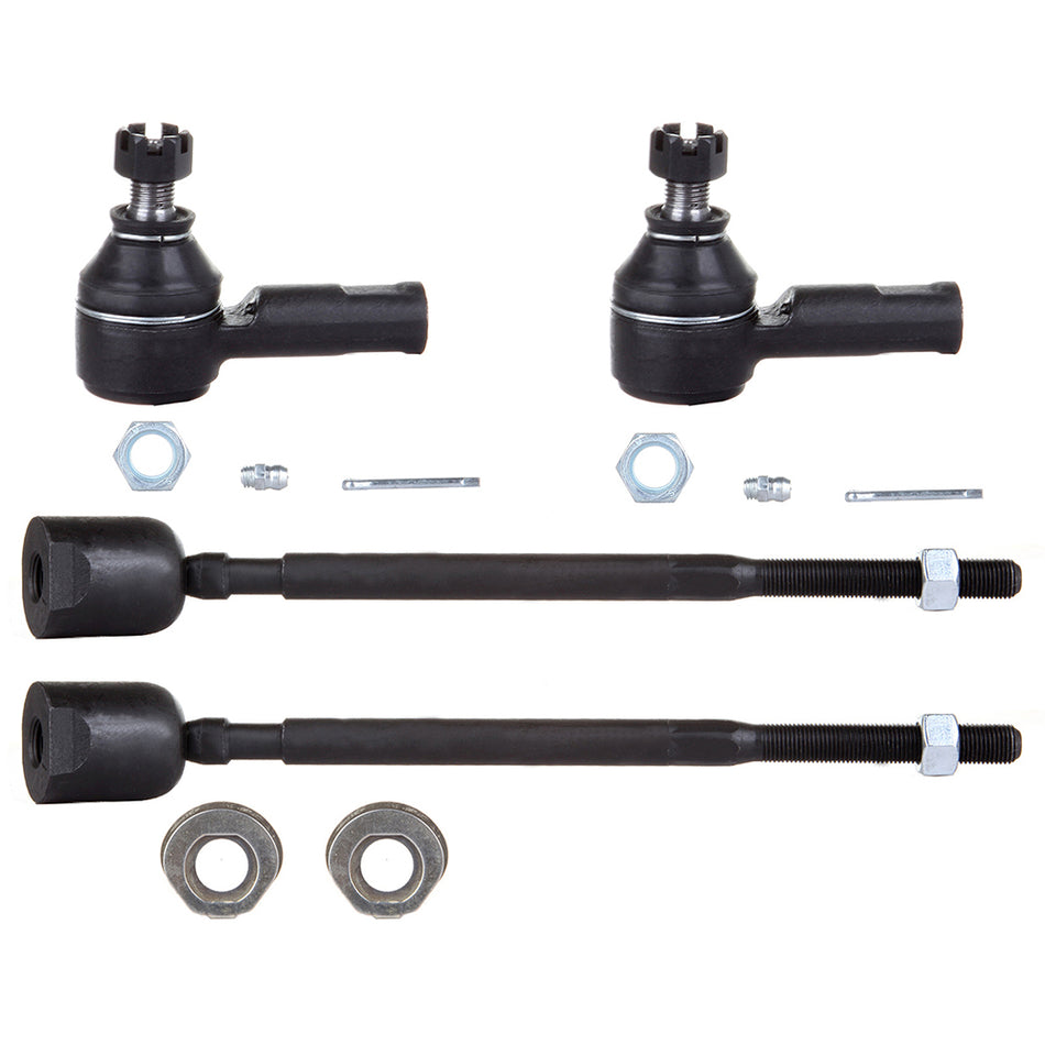 4pcs Front Inner Outer Tie Rod End Links For 89-96 97 Chevrolet Sprint GEO Metro