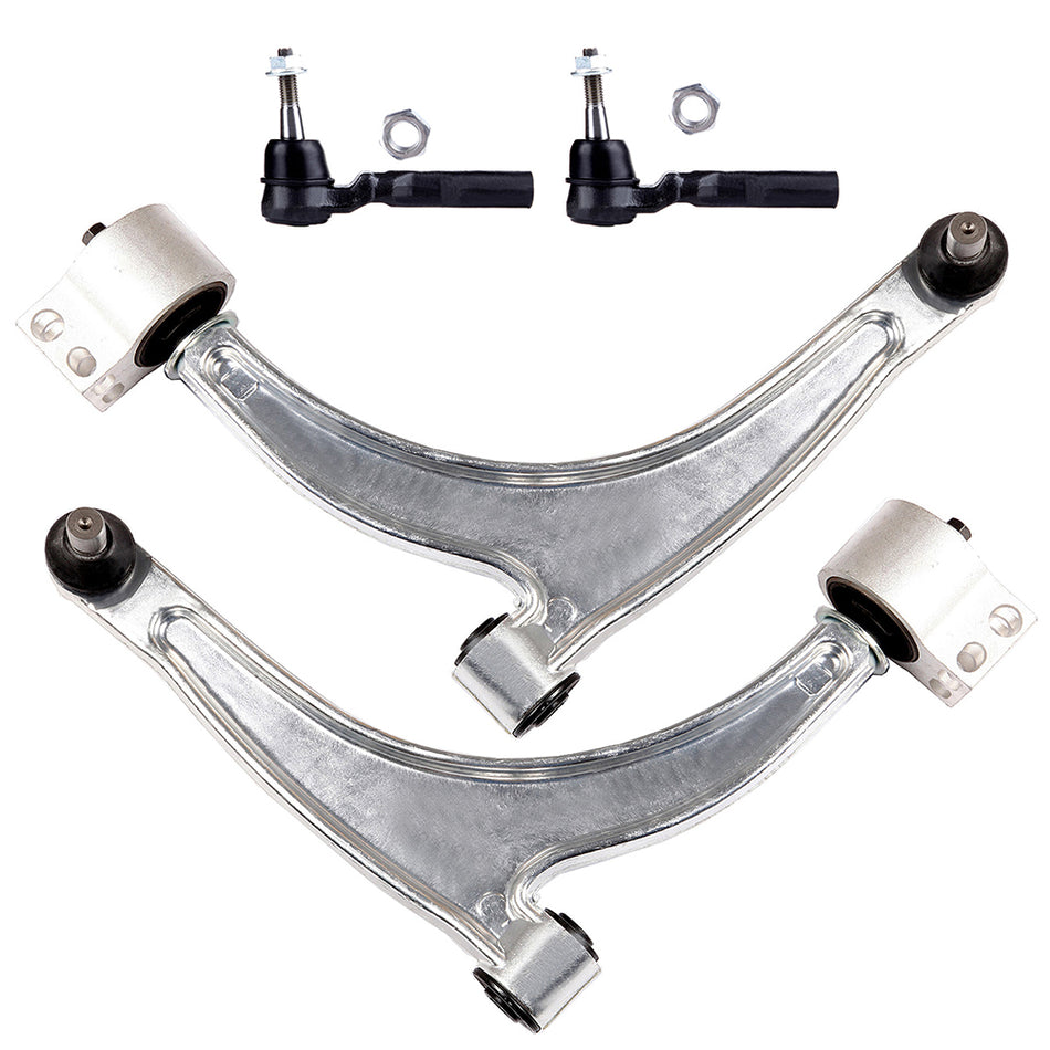 Suspension Outer Tie Rods Lower Control Arms For 04-12 Chevrolet Malibu 05-10 Pontiac G6