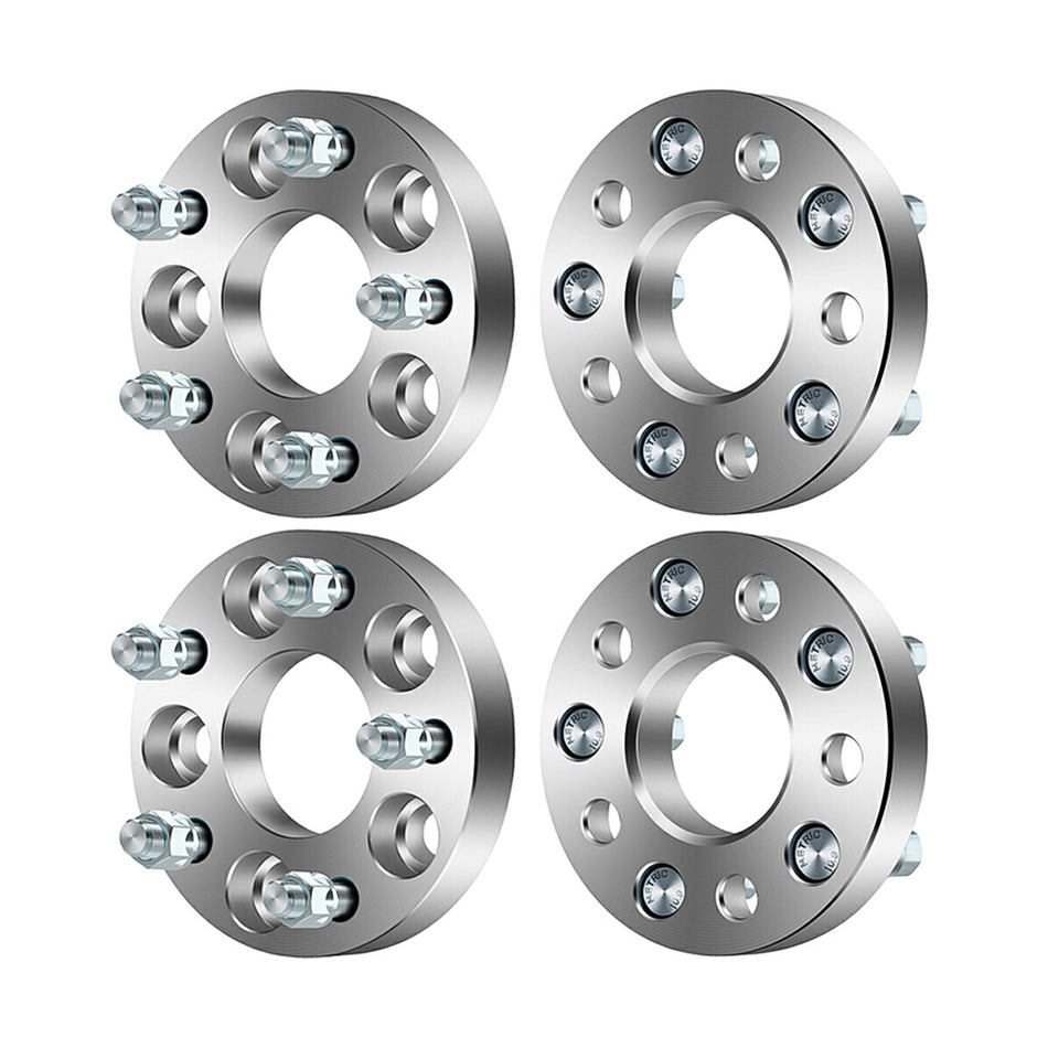 4Pcs 1 inch 5x110 to 5x4.5 5 Lug Wheel Spacers Apdaters For 04-12 Chevrolet Malibu 14-17 Jeep Cherokee