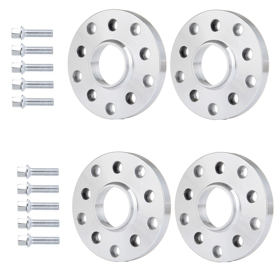 4Pcs 17mm 5x100/5x112 5 Lug Wheel Spacers For 06-15 Audi A3 96-11 Audi A6 Quattro