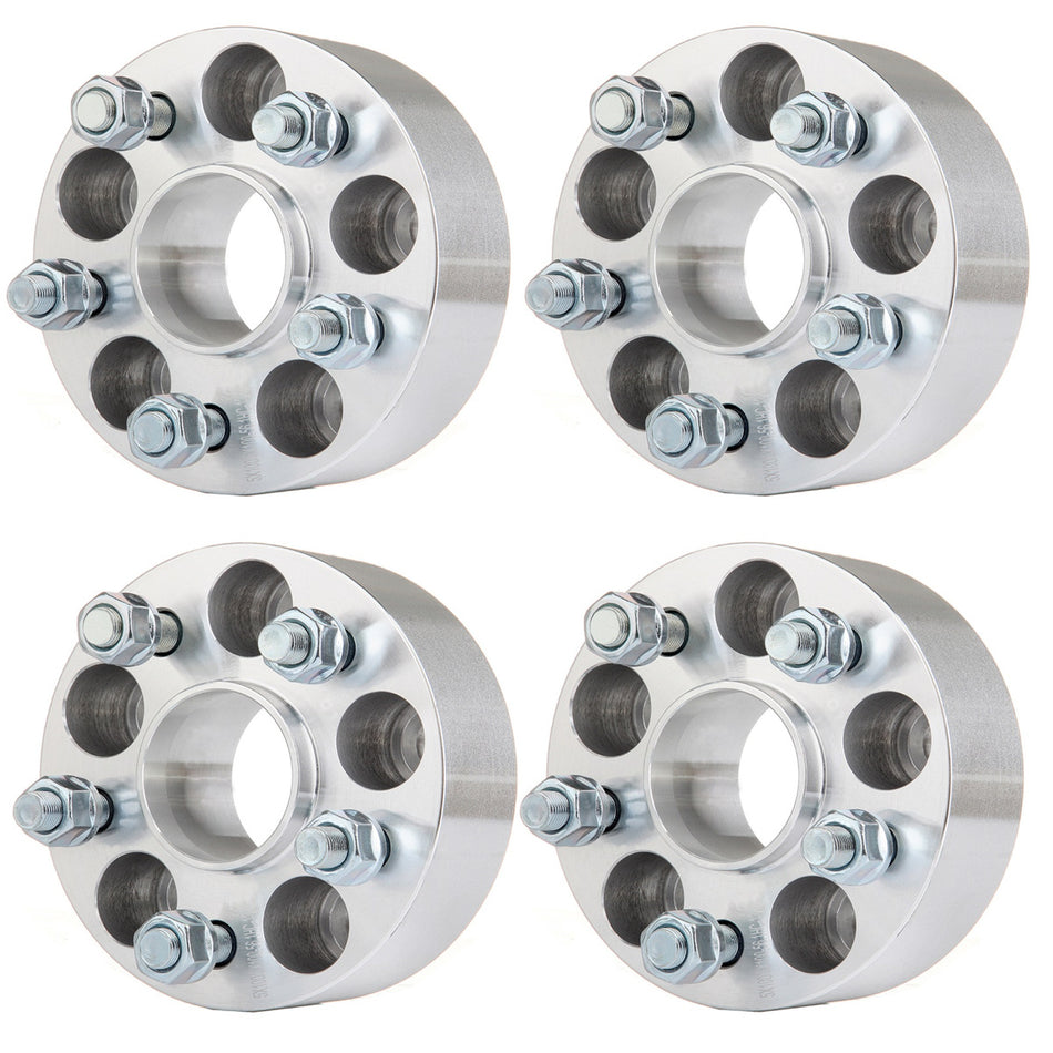2 inch 50mm 5x100 5 Lug Wheel Spacers(56.1mm Bore, 12x1.25 Studs) for 98-18 Subaru Forester 93-18 Subaru Impreza- 4PCS