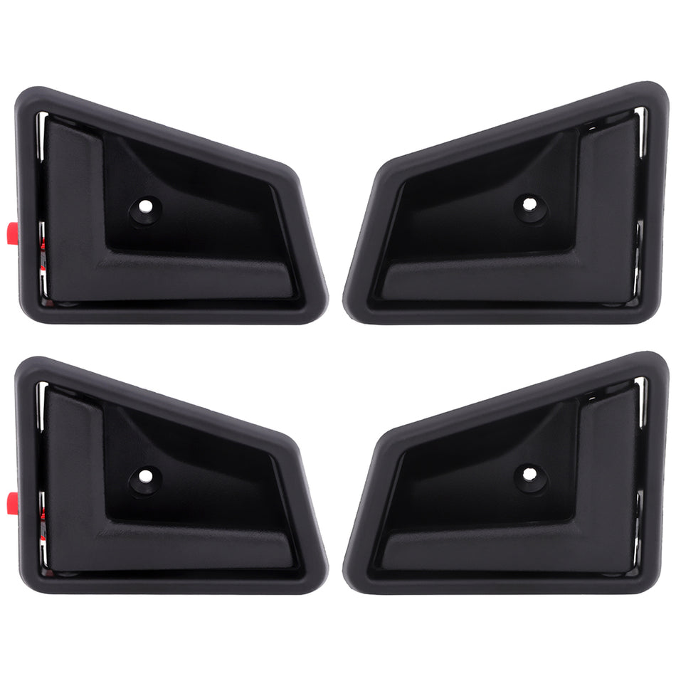 4x Door Handles Black Interior Right Left Front Rear 90-97 Geo Tracker 90/92-98 Suzuki Sidekick