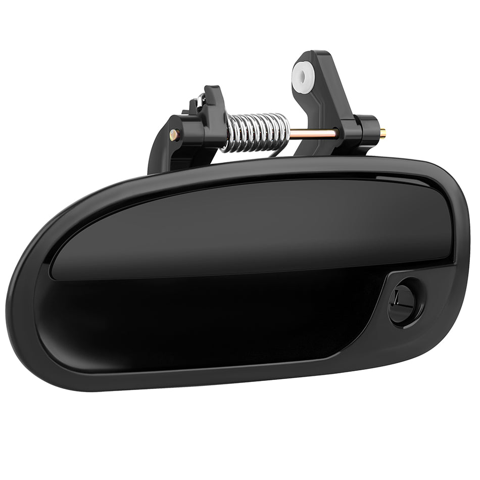 1996-2000 Honda Civic Exterior Door Handle Front Driver Smooth Black Plastic