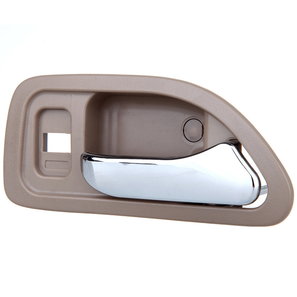 1994-1997 Honda Accord Inner Door Handle Rear Passenger Side Chrome Beige