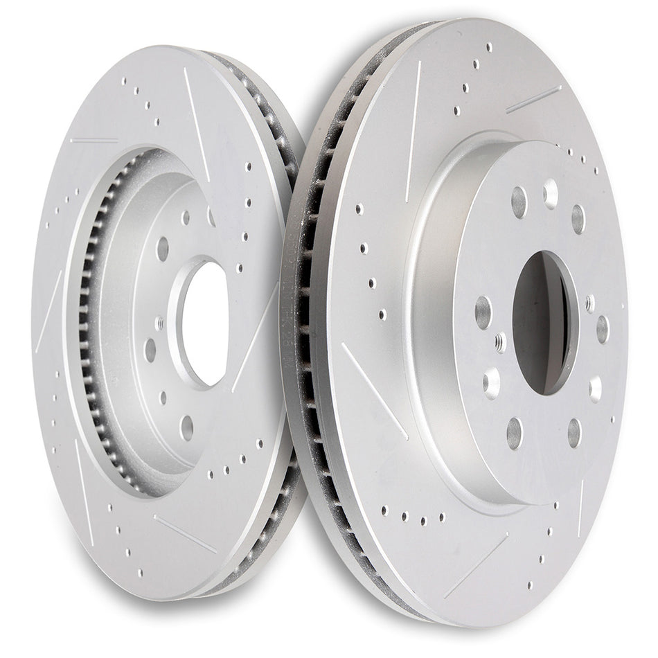 Front Brake Rotors 6 Lugs For 05-19 GMC Sierra 1500 Chevrolet Silverado 1500