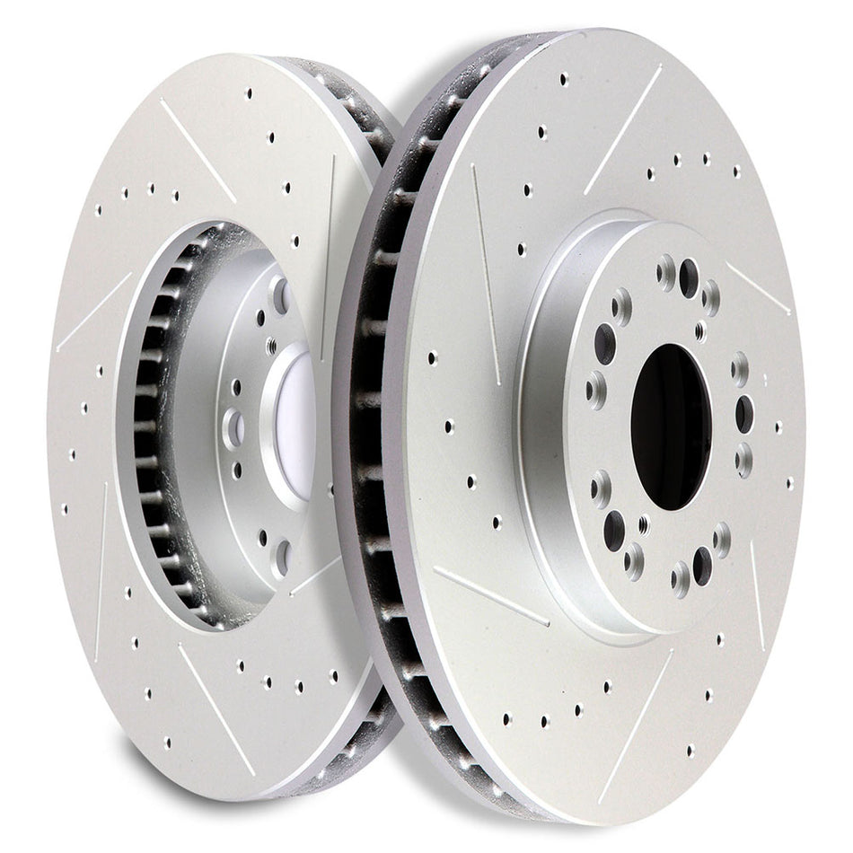 Brake Rotors For 01-05 Lexus IS300 93-94 LS400 Drilled And Slotted Front