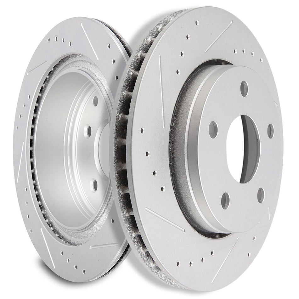 Brake Discs Rotors For 07-17 Jeep Wrangler 2018 Jeep Wrangler JK Front 304.8mm 5 Lugs 2 Pcs