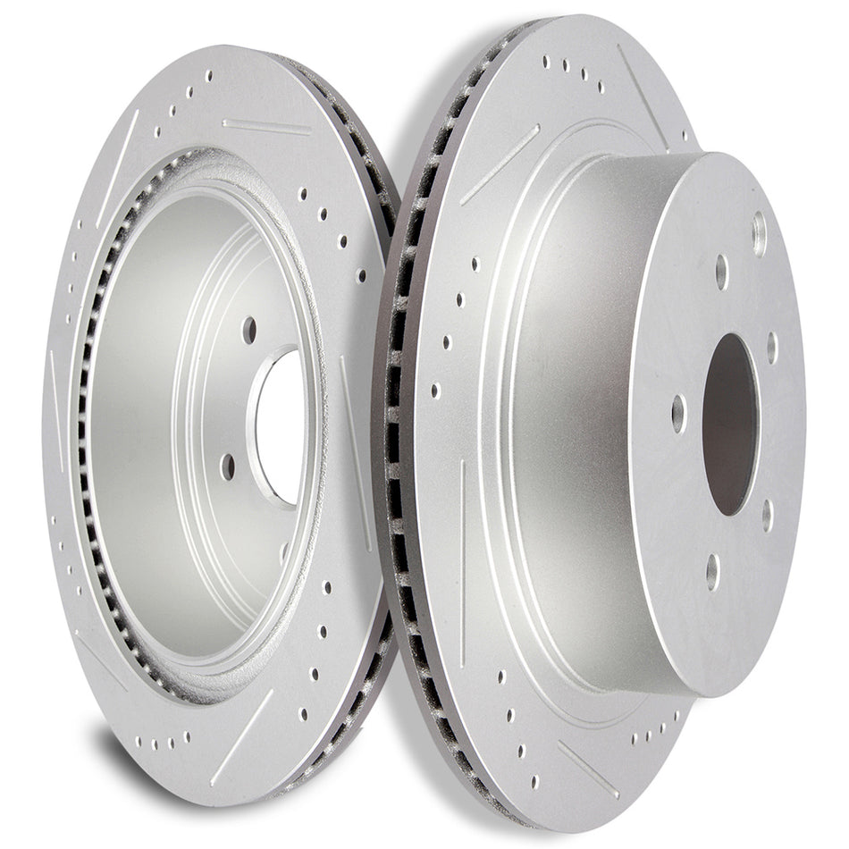 Rear Brake Rotors 2 Pcs For 03-19 Nissan Murano 18-19 Infiniti Q50