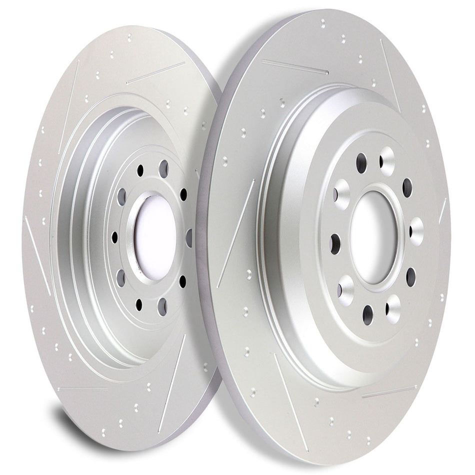 Brake Discs Rotors For 11-14 Ford Edge11-19 Ford Explore Rear 330.2mm 5 Lugs
