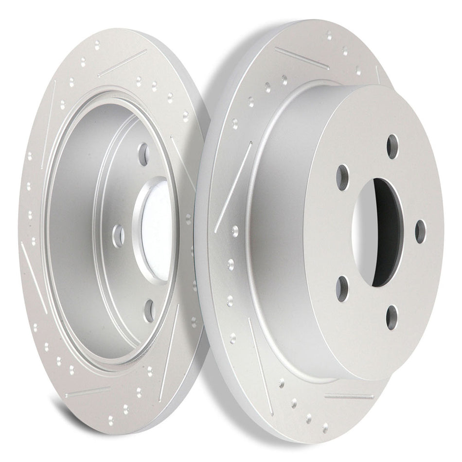 Rear Brake Rotors 5 Lugs For 99-05 Pontiac Grand Am 00-05 Chevrolet Impala