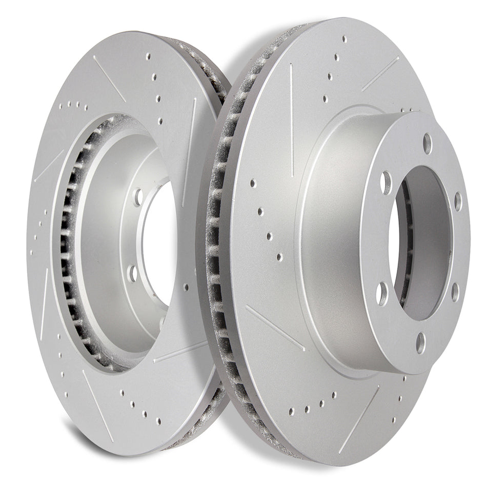 Front 317.5mm 6 Lug Brake Discs Rotors 2001-2007 Toyota Sequoia 2000-2006 Toyota Tundra