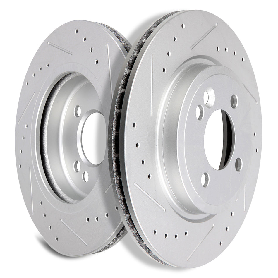 2002-2006 Mini Cooper Brake Rotors 273.05mm 4Lug Front Drilled And Slotted