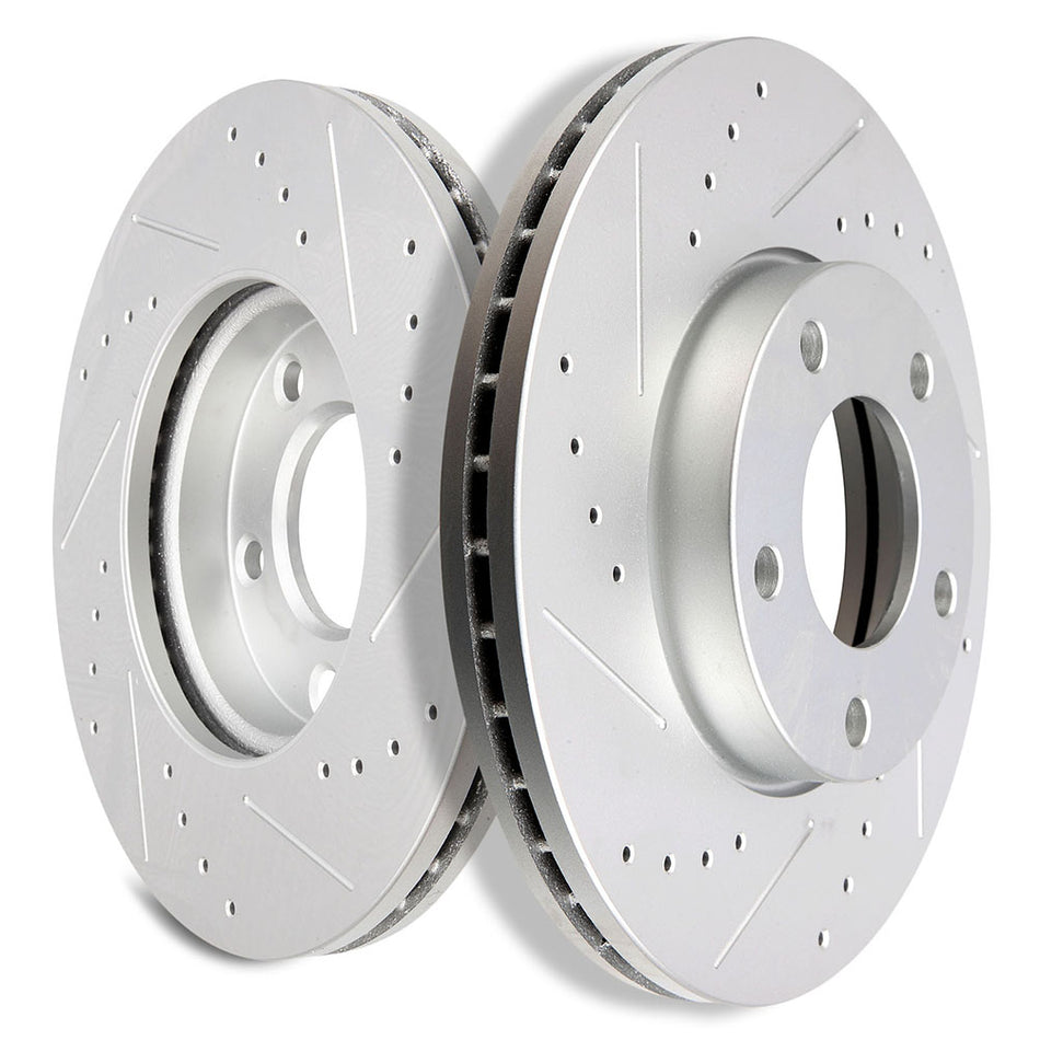 2004-2013 Mazda 3 Front Brake Rotors 279.4mm 5 Lugs Drilled & Slotted