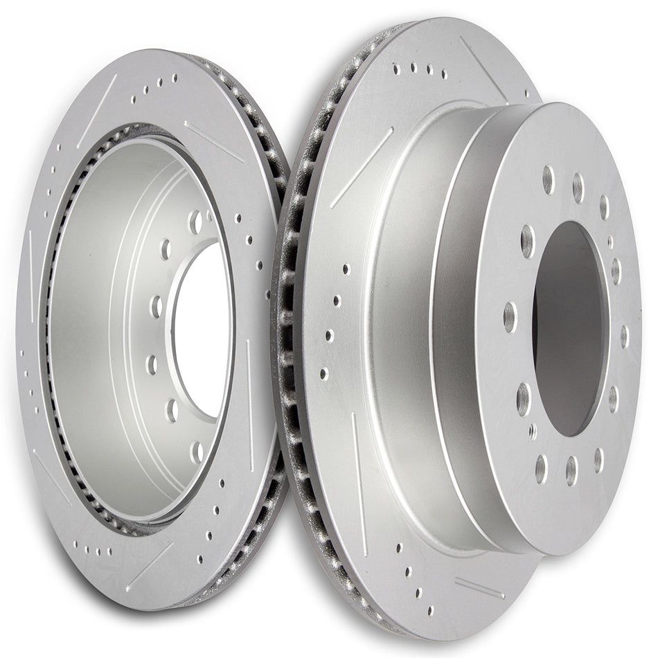 Rear Brake Rotors Fits 01-07 Toyota Sequoia 03-09 Toyota 4Runner