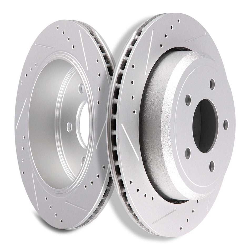 Brake Discs Rotors For 2003-2011 Ford Crown Victoria Mercury Grand Marquis Rear 292.1mm 5 Lugs 2 Pcs