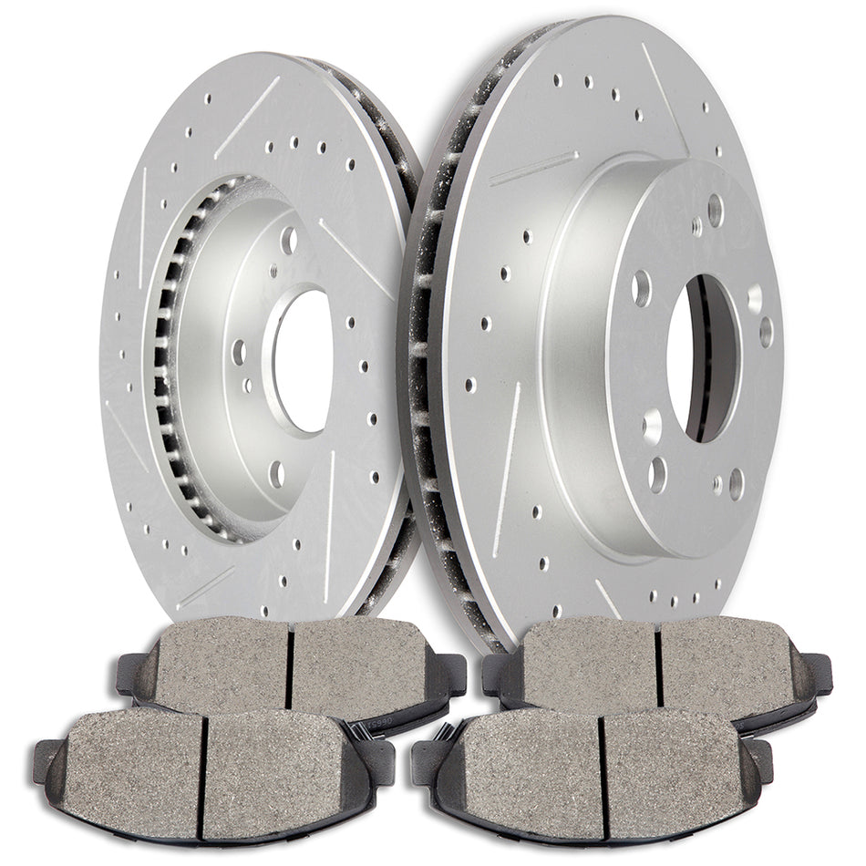 2010-2011 Honda Civic Ceramic Brake Pads And Rotors Front