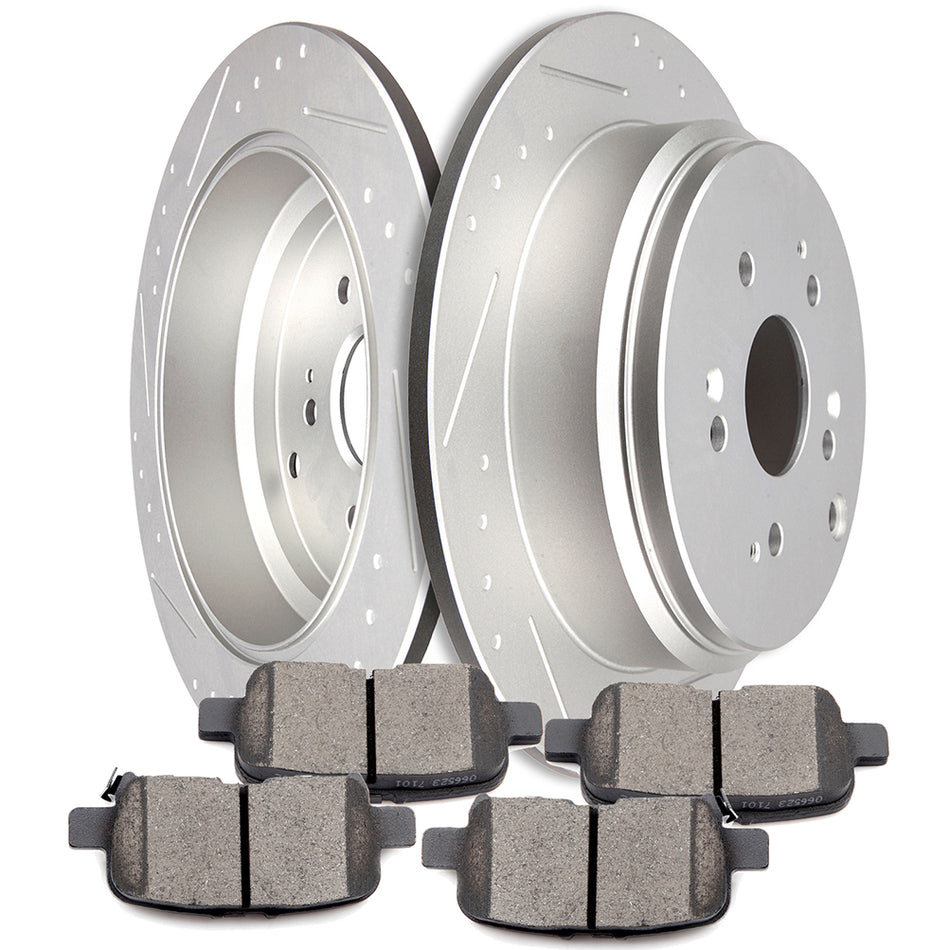 2002-2004 Honda Odyssey Ceramic Brake Pads And Rotors Rear